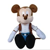 Kawaii cowboy Mickey stuffed animal soft toy anime 3d face custom plush doll