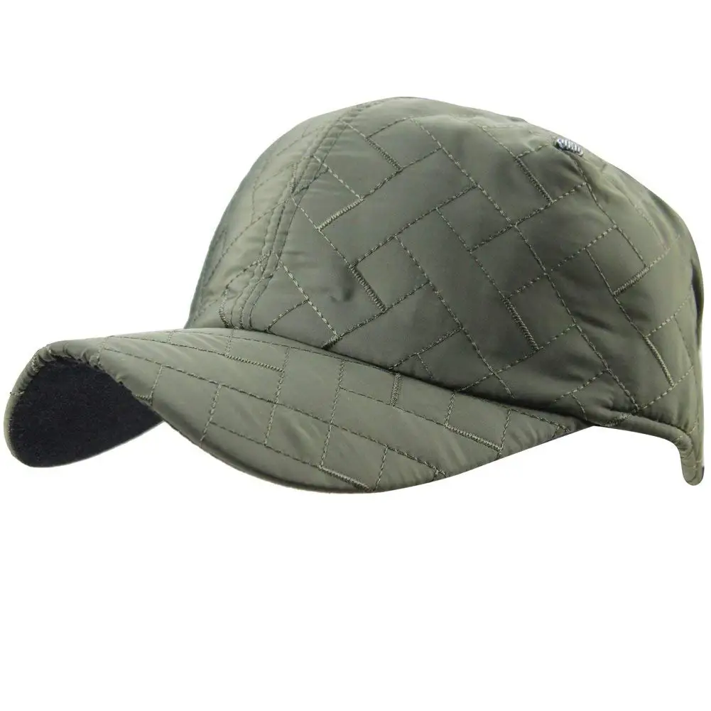 eYourlife2012 Mens Winter Plaid Quilting Cotton Padded Outdoor Baseball Cap Hats With Earflaps