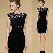 Free & Dop shippingWomens Stretch Evening Party Bodycon Lace Crochet Slim Bodycon Pencil Dresses FreeShipping