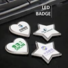 Factory Customized Design Badge Company Logo LED Badge For Promotion Gift Personalized Flashing LED Badge Pin