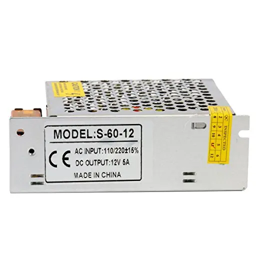 New AC110V/220V to DC12V 5A 60W Switch Power Supply Driver for LED strip Light