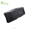 Custom logo good quality silent 2 backlit colors USB 2.0 PVC membrane PC desktop computer corded keyboard