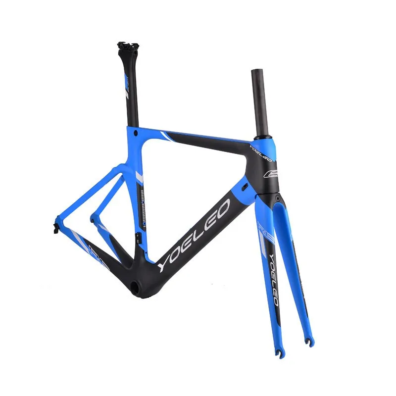 Yoeleo R6 Chinese Carbon Road Bike Frames Inner Clamp,Di2 Compatible Sizes44cm,49cm,52cm,54cm