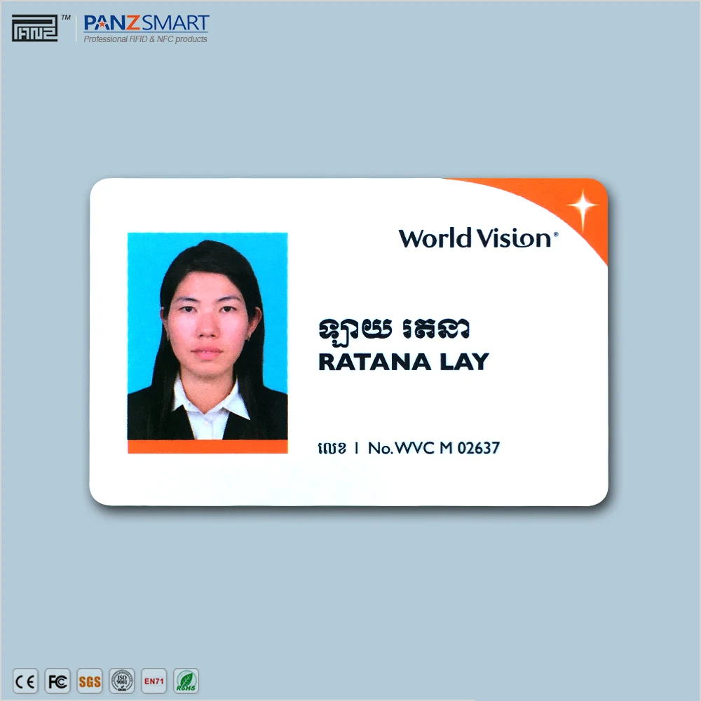 2021 Factory Low Price Hologram Overlay Laminated 125khz 13.56mhz Rfid