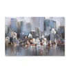 Hot-selling USA Abstract City Painting Canvas Hand Made Oil Painting For Decoration