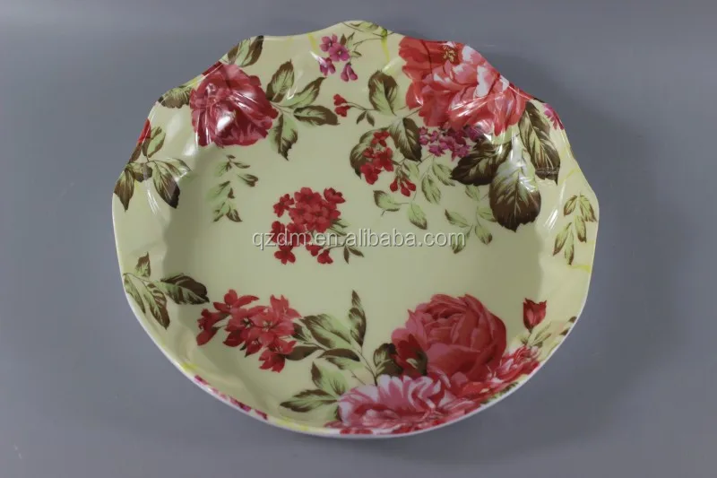 Flower Shaped Melamine Fruit Plata & Dishes