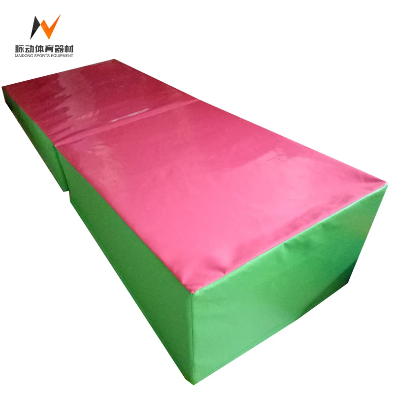 Folding Incline Mat Slope Cheese Gymnastics Gym Exercise Aerobics Tumbling Wedge