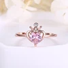 Sevenajewelry SAR7281 Unique design fashionable heart-shaped china brass rings jewelry for girlfriend