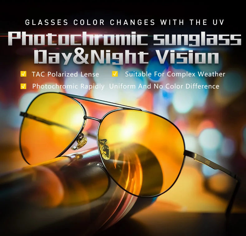 Uv400 Polarized Night Vision Glasses Driving Sports Glasses Antiglare