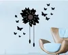 Butterfly PVC wall sticker clock