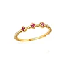 14k Jewelry Manufacturer Ruby Gemstone Band Ring Solid Gold Jewelry