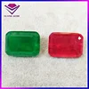 Wuzhou Supplier Octagon Shape Quartz Red Ruby Green Colombia Emerald Stone Wholesale Price