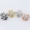 Flower Pattern Bracelet Necklace Connector Brass ZC Flat Plated Charms Accessories