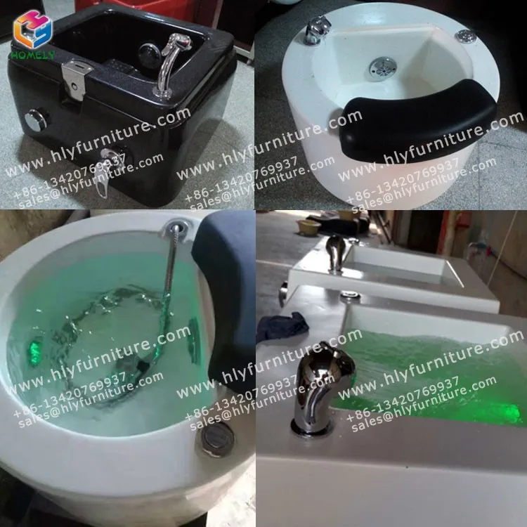 Pipeless Spa Ceramic Pedicure Foot Wash Basin With Jets Buy Ceramic