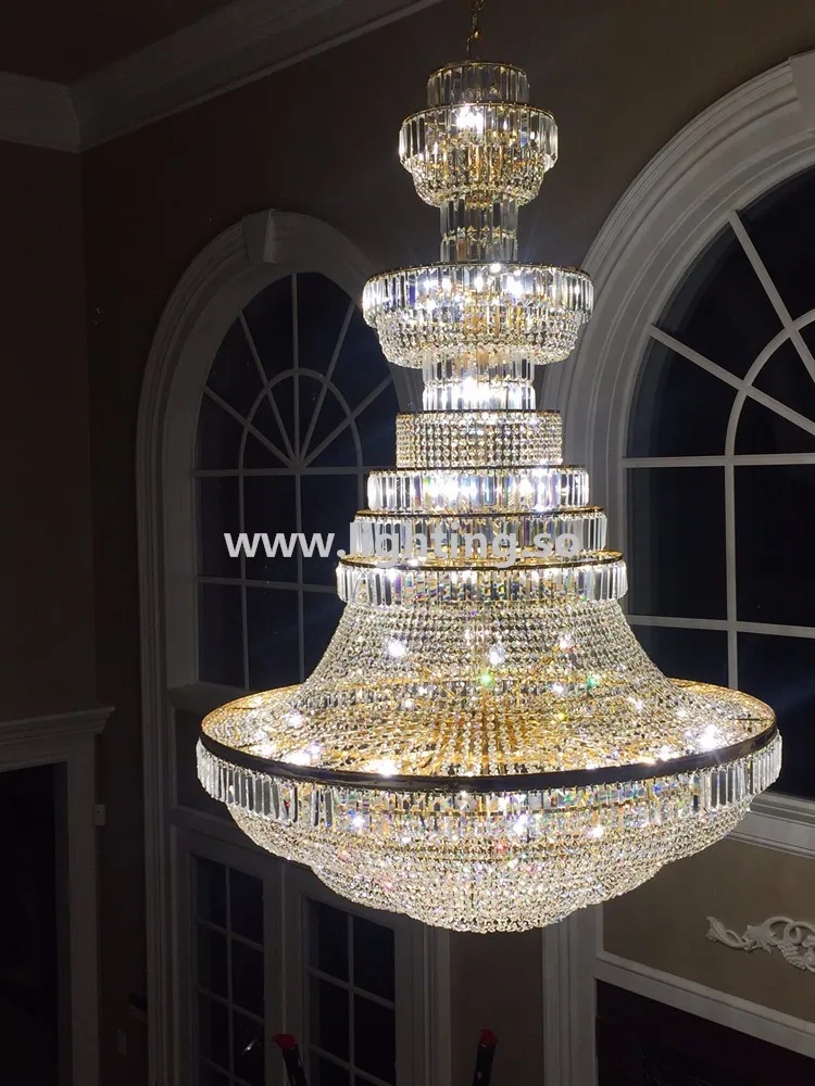 Grand Ballroom Chandeliers High Ceiling Lighting Antique Crystal 61002 ...