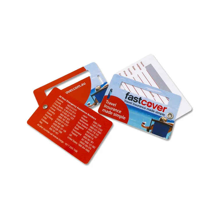 Factory Custom Made Plastic Loop Strap Hard Plastic Luggage Tag Buy