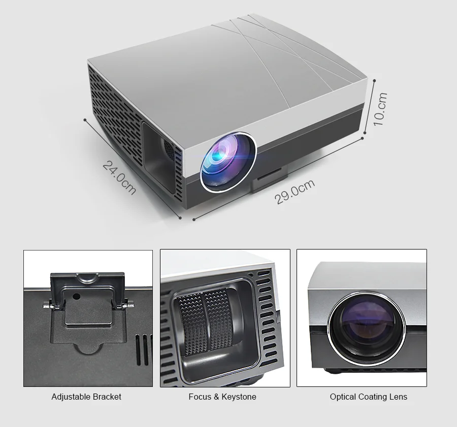 Full HD 1080P LED Projector 3800 Lumens Home Theater Projectors 4k Cinema proyector F20 F20UP