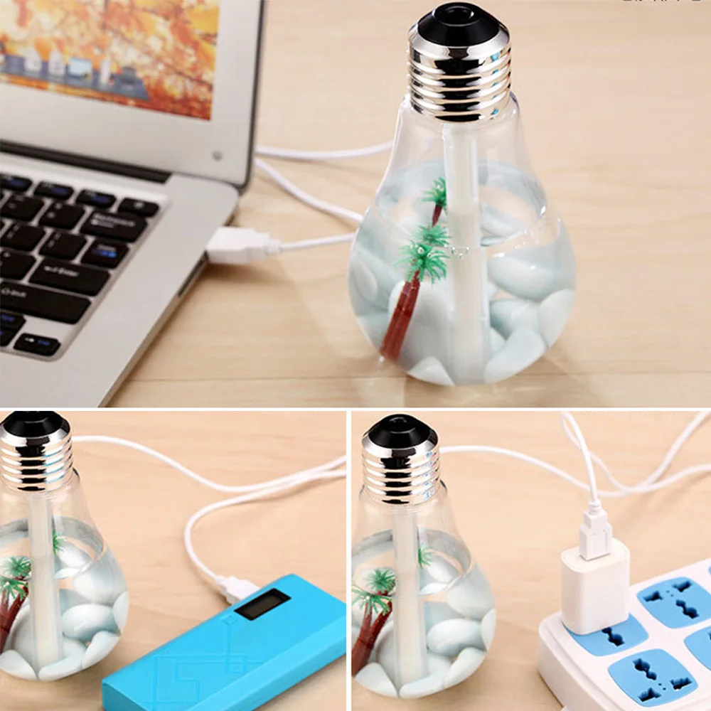 400ml Lamp Shape Air Ultrasonic Humidifier For Home Essential Oil
