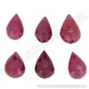 Ruby Facited Drop Gemstone