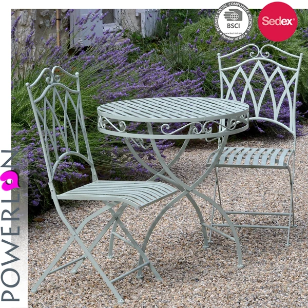 Vintage White Round Two Seater Patio Table And Chair Set Vintage White Round Two Seater Patio Table And Chair Set