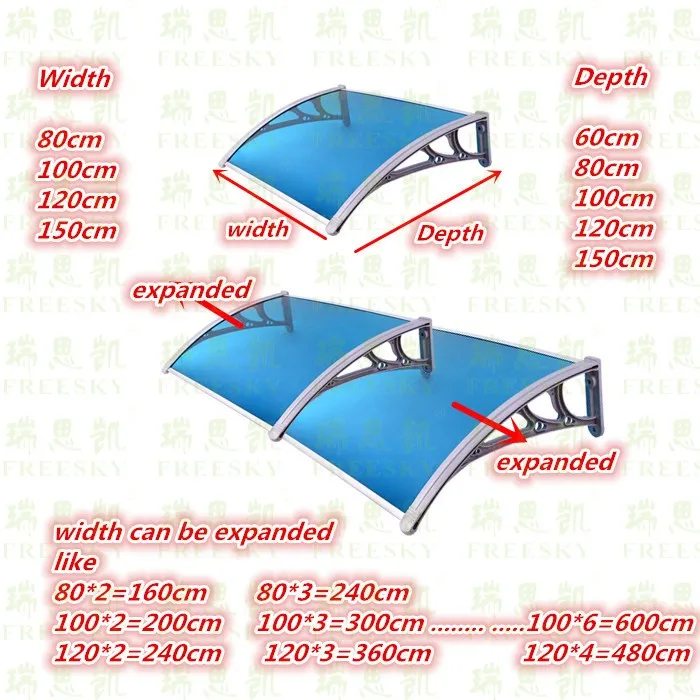 expanded pc awning - 