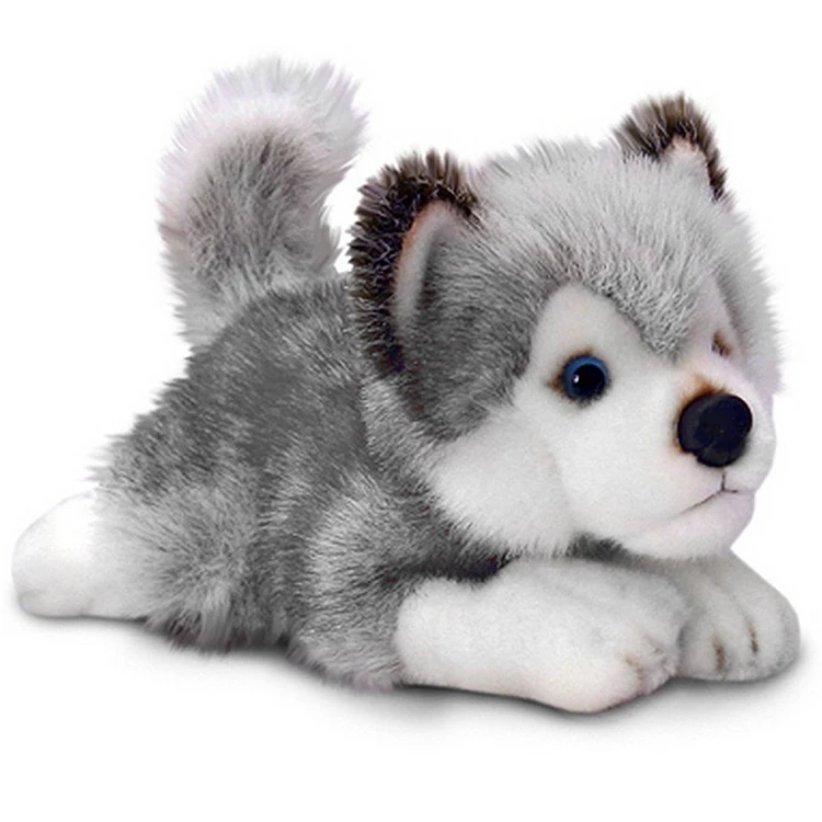 lifelike husky dog toy