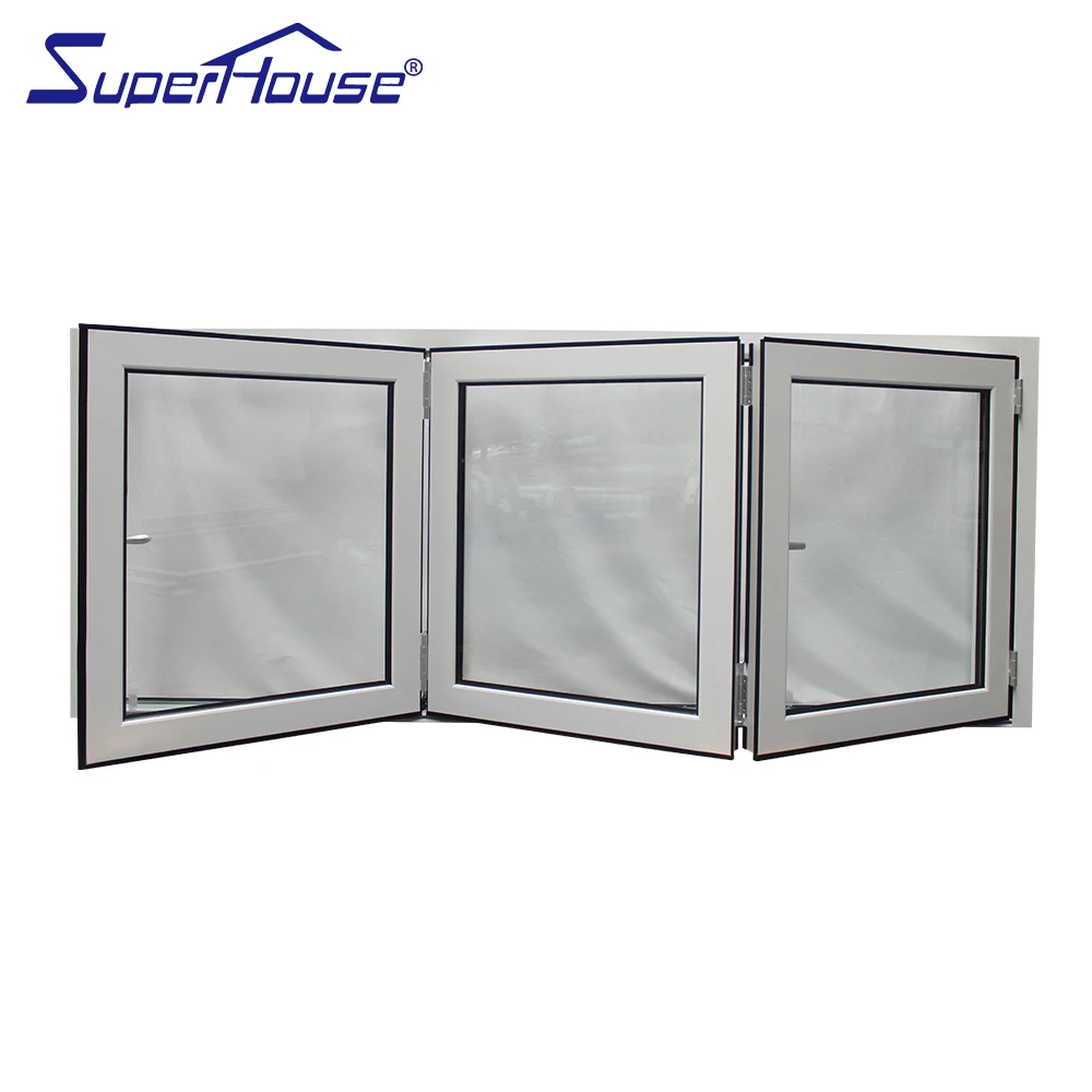 Miami-Dade Country Approved large size double glass aluminum profiles windows