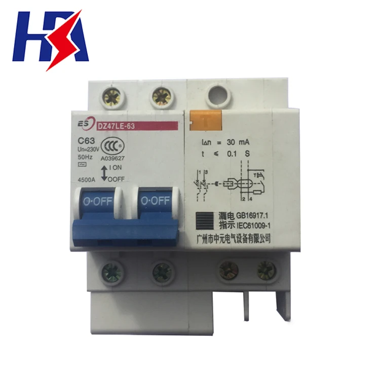 DPNL 16A 230V 50Hz//60Hz 1 P+N Residual Current Circuit Breaker RCBO