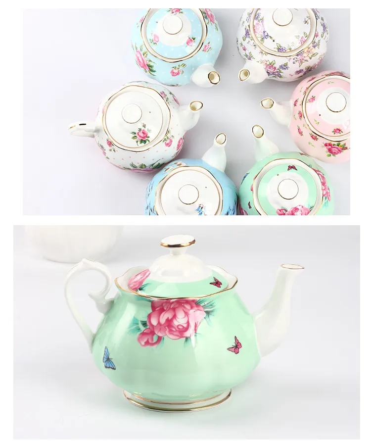 Home Goods Tea Sets Small Ceramic Teapot Set With Beautiful Pattern