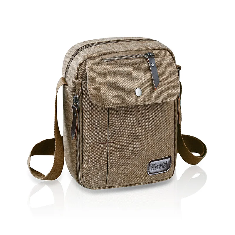 multifunctional canvas messenger bag