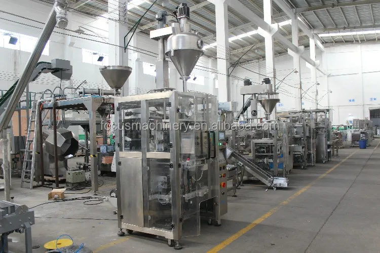 Automatic Vertical Frozen Food Packing Machine With Multihead Weigher