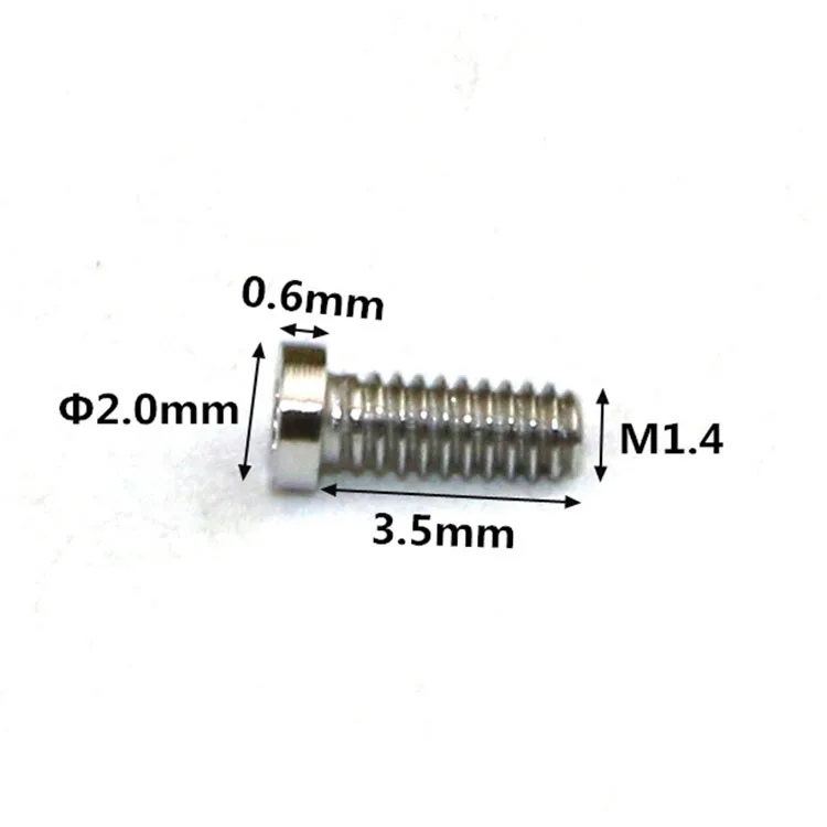 metric bolts sizes m1.6