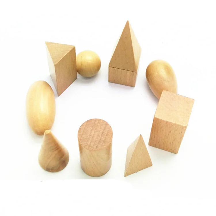 geometric wooden blocks