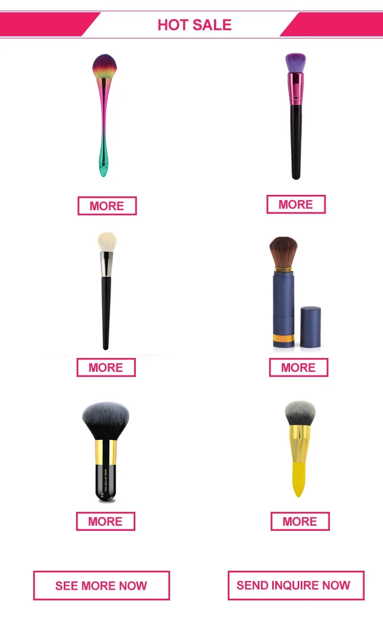 Sunscreen Cosmetic Beauty Dispensing Refillable Powder Brush Container