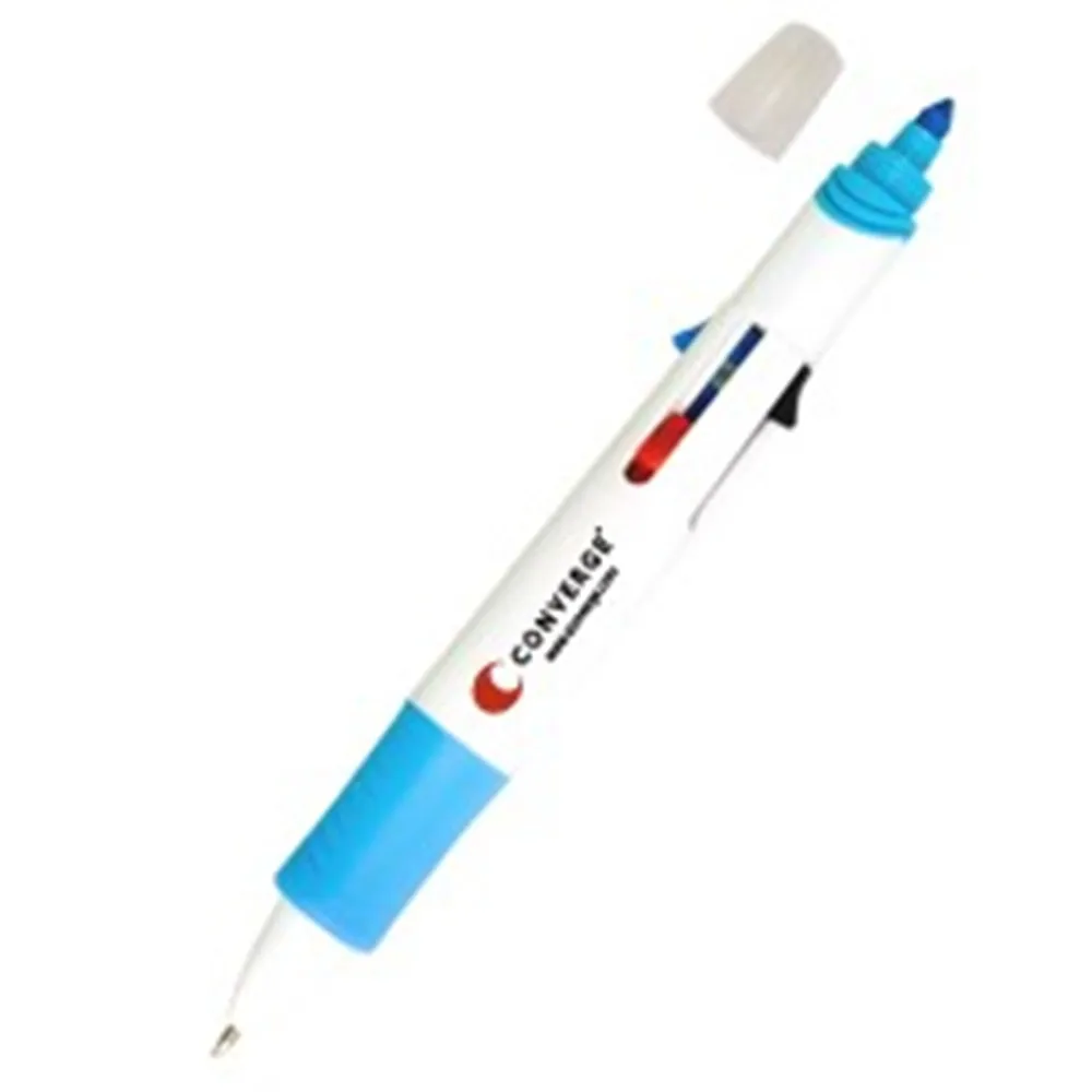 Custom Multitasker Pen And Highlighter Broad Abs And As Plastic Pen