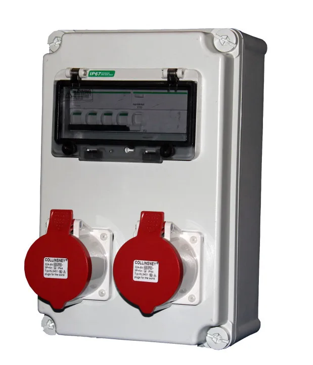 Plastic Distribution Boxes Industrial Socket Box