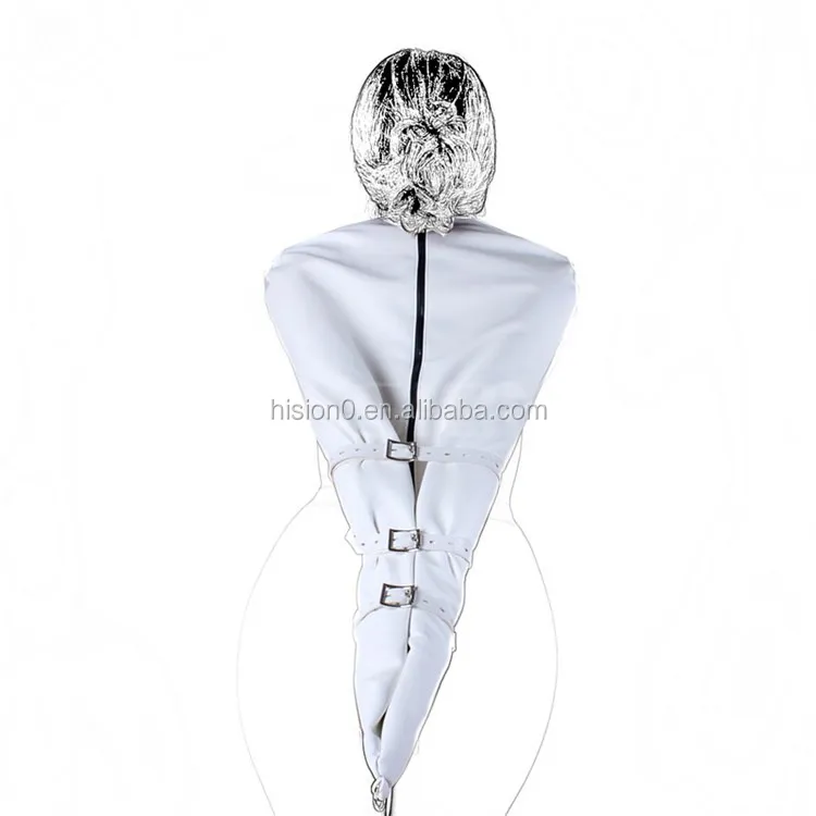 New Style Bondage Arm Glove Costume Pu Leather Arms Bound Lingerie Against Back In One Piece