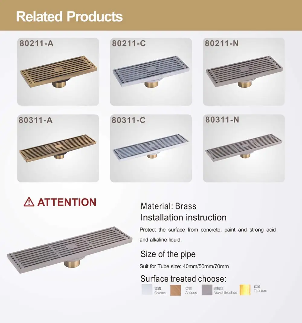 82x200mm Hotel Bathroom Brass Floor Drain Buy Bronze Floor Drain