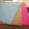 Plastic PE 3d foam brick wall paper Embossed Brick Stone wall sticker