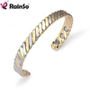 RainSo three color plated pure copper Cuff