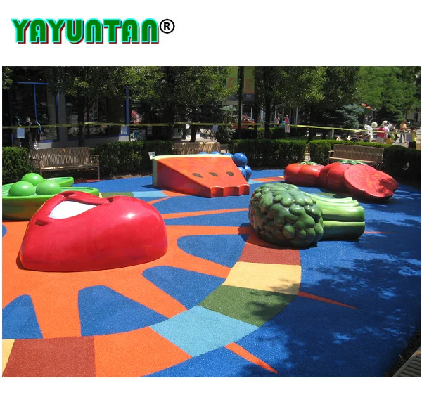 Wet Pour Rubber Pellet Flooring For Children Playground Play Area