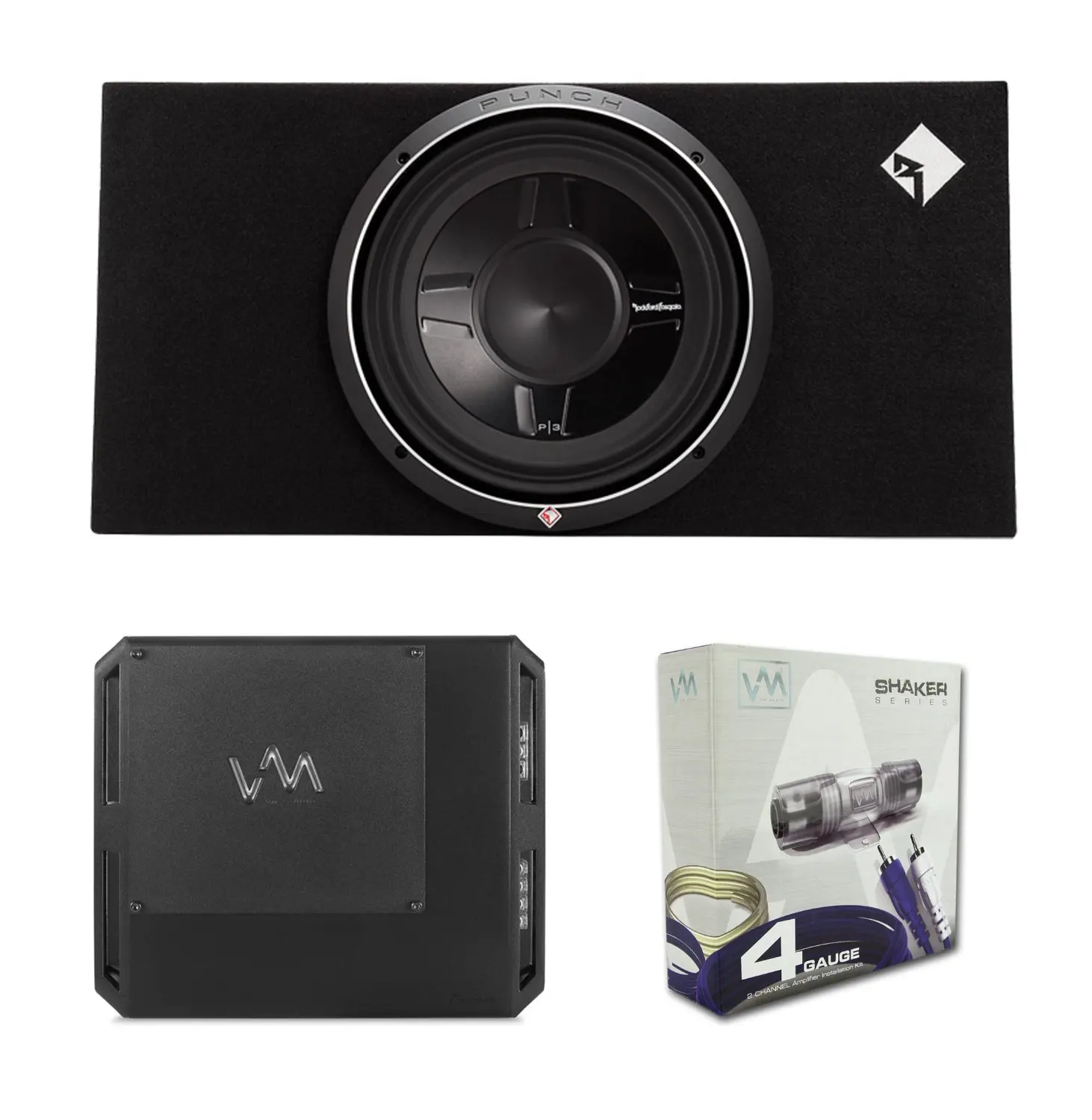 Rockford Fosgate P3S-1X12 12-Inch 800W Shallow Subwoofer with Class D Amp with