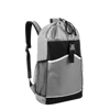 Custom Logo Large Capacity Polyester Drawstring Backpack Bag with Round Bottom