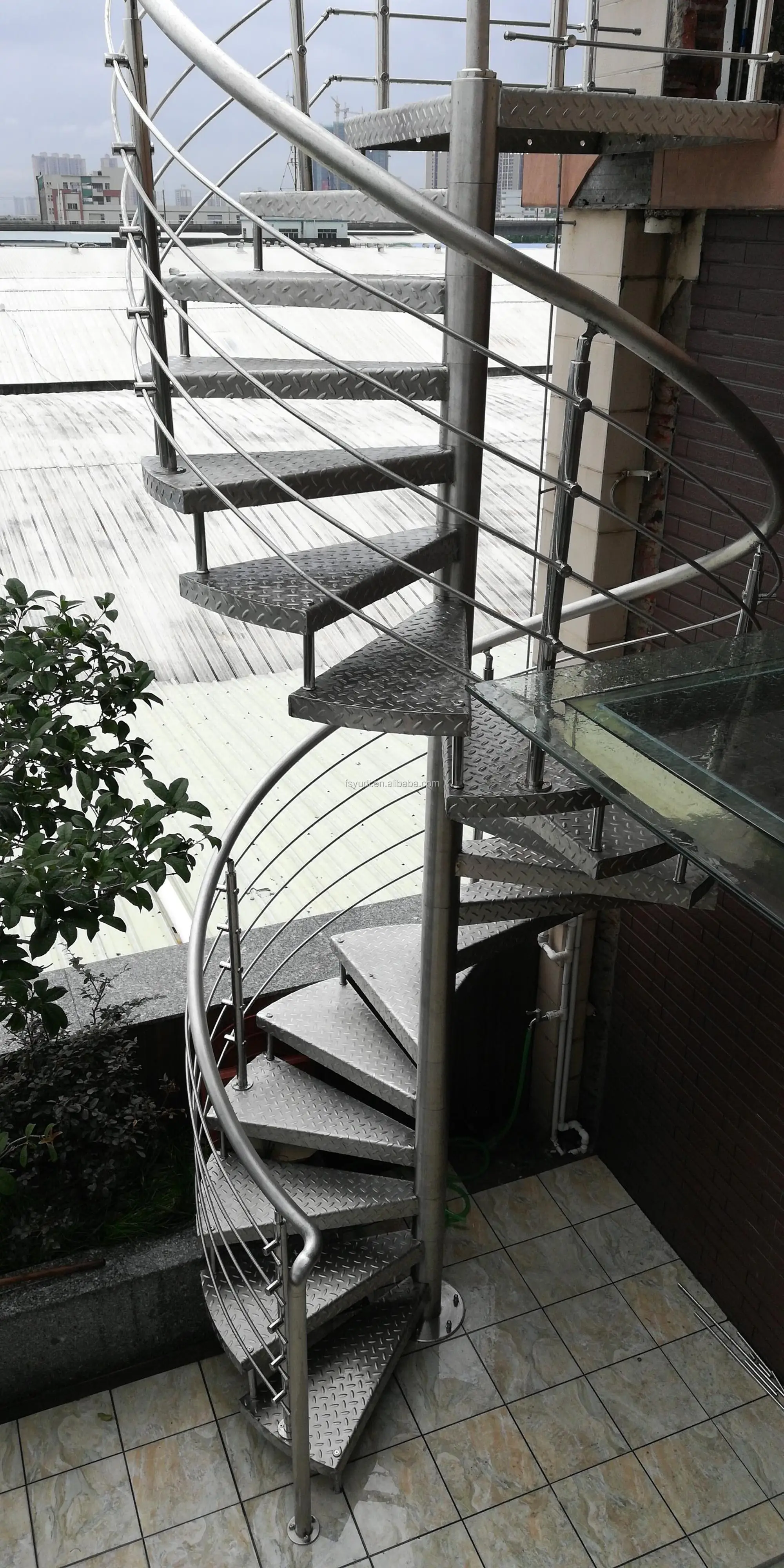 Industrial Exterior Metal Spiral Stairs Buy Industrial Spiral Stairs