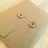 Brown Paper button String Tie Envelope