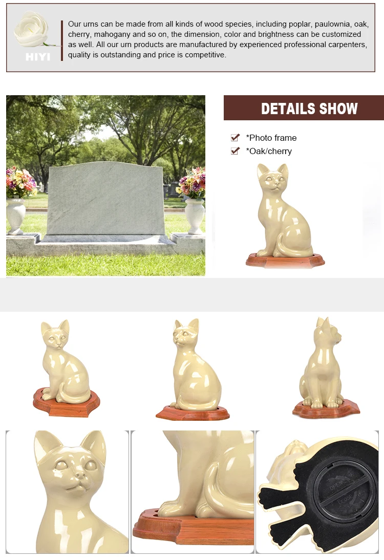 Mky Pet Figurine Cremation Ashes Memorial Animal Funeral Cat Urns Buy Cat Urns Product On Alibaba Com
