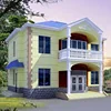 Insulation Material Earthquake Proof Prefab Steel House With Steel Security Door