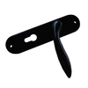 Double sided indoor hardware plate door handle lock