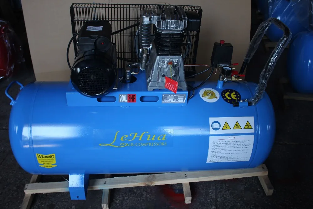 200l 3hp 2.2kw 8 Bar 250l / Min Italia Compresor De Aire Accionado Por