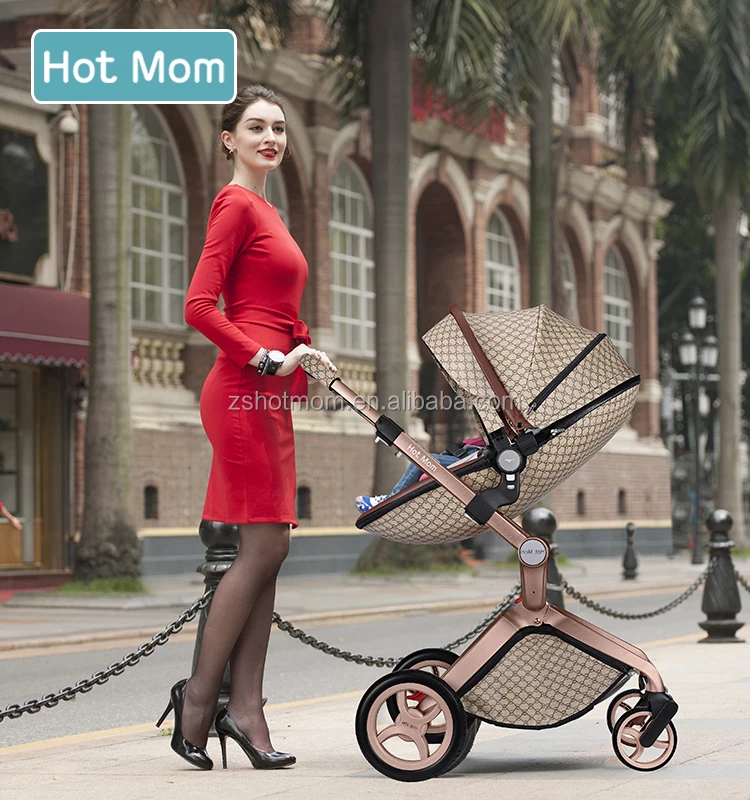 Hot Mom Baby Stroller 3 In 1 Travel System Pram Pushchair Accessories